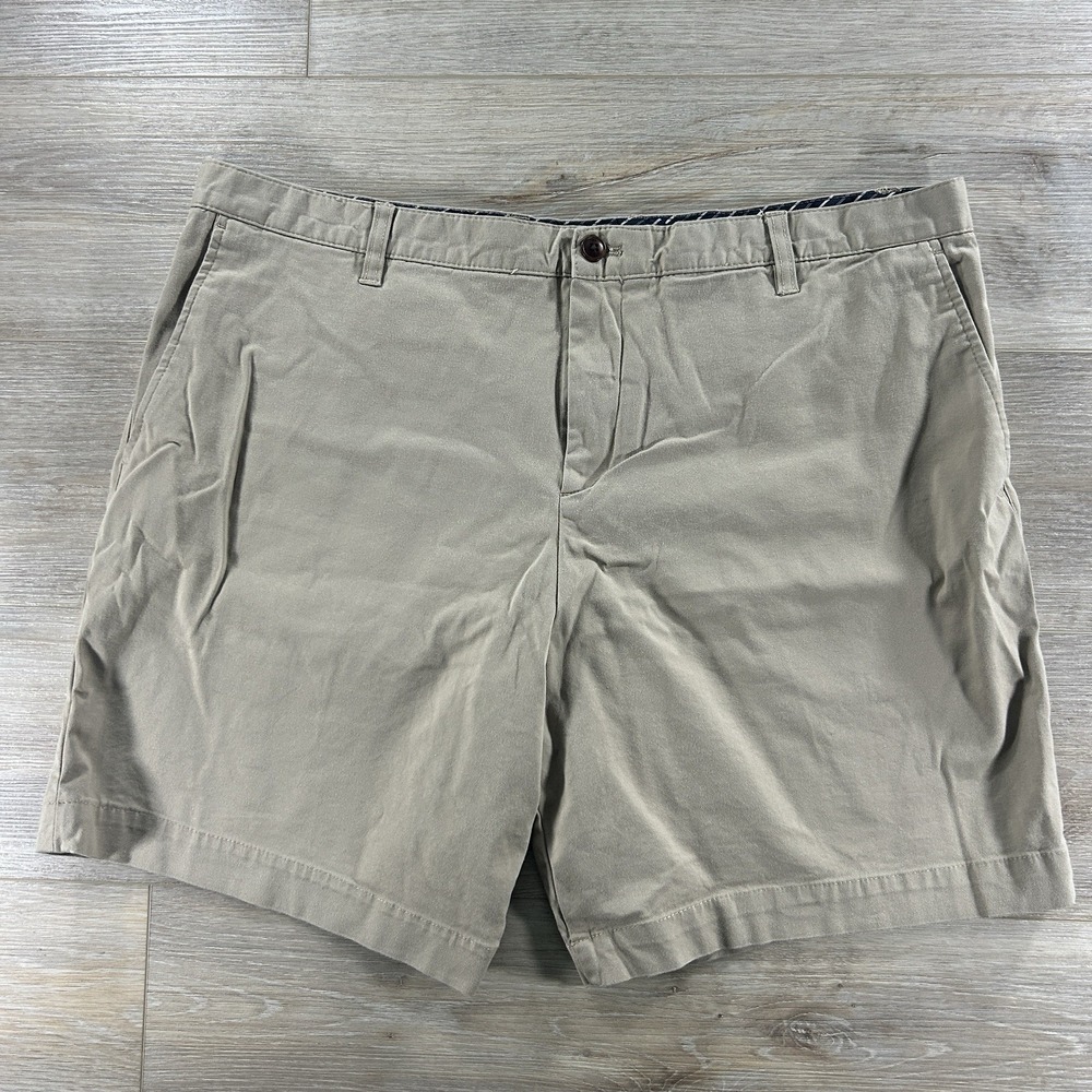 Ted Baker London Men's Size 40x7.5" Chino Shorts Beige Tan Stretch Cotton Blend